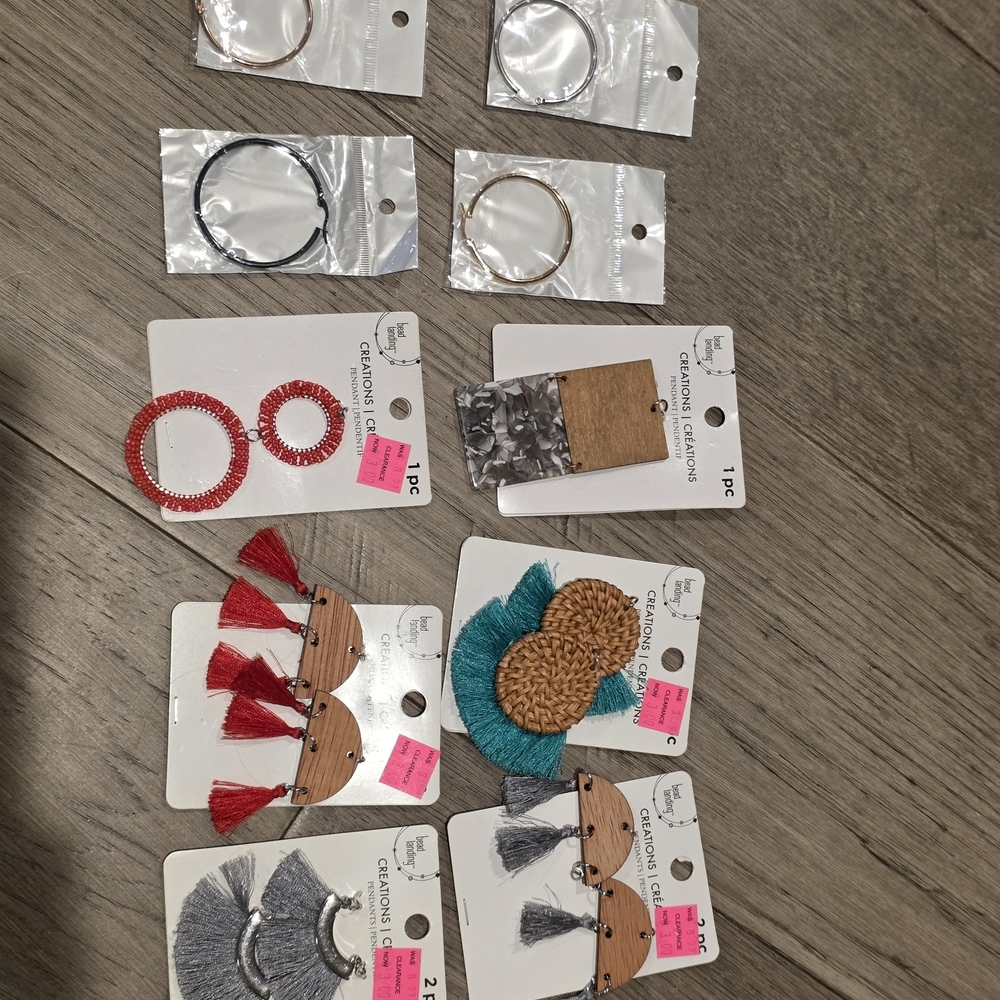 NWT Built Your Own Jewelry Earrings & Pendants Boho Fringe Beads